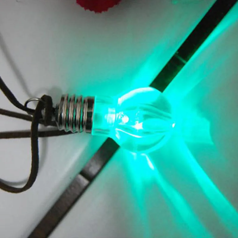 Led Toys Glow In The Dark Light UpGlowLuminousLight Bulb Necklace Toy Christmas Toys Wedding Brithday Halloween party Gift (2)
