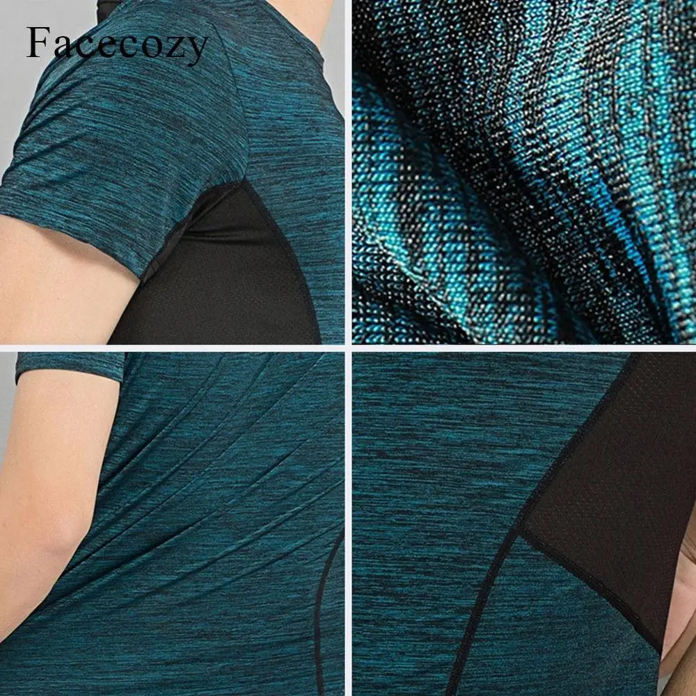 Facecozy мужская летняя быстросохнущая Спортивная футболка для рыбалки на открытом