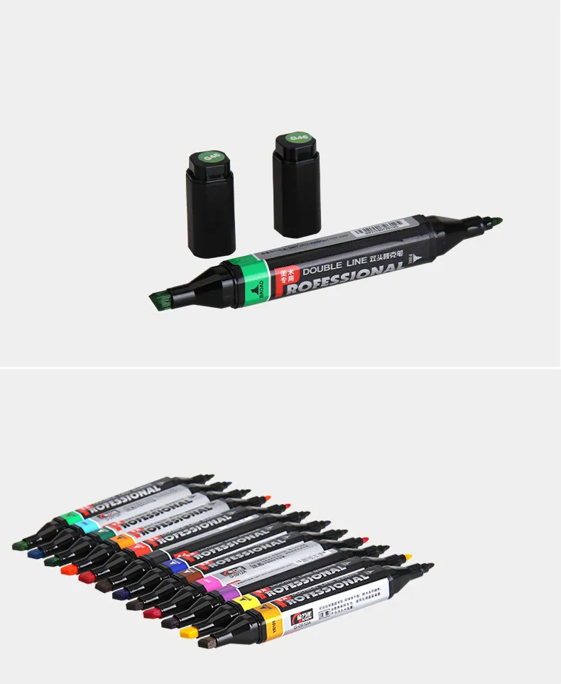 12 P цветов, набор для самостоятельного выбора, маркер, обычно используемый эскиз, маркер, копические маркеры