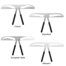 Микроблейдинг трафарет для татуировки бровей 4 типа Перманентная линейка для бровей измерение баланса расширяющая линейка Набор для перманентного макияжа бровей Трафарет