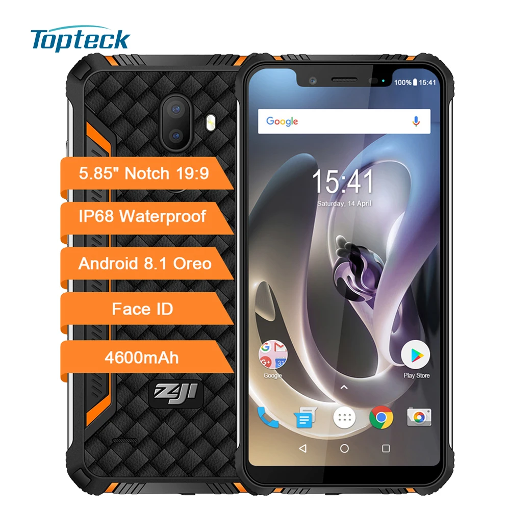 

HOMTOM ZOJI Z33 4600mAh IP68 Waterproof Mobile Phone 3GB+32GB 5.85 inch Notch Screen HD+ 19:9 Android 8.1 Face ID 4G Smartphone