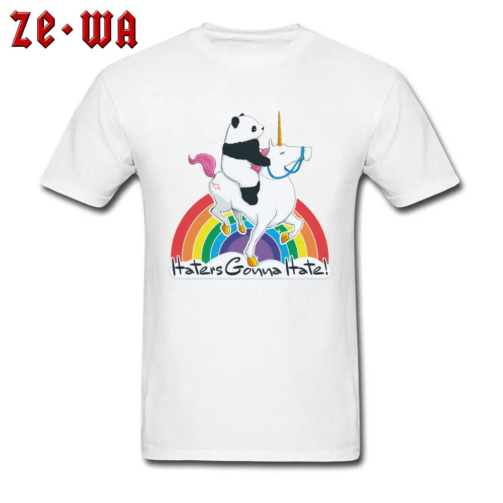 Haters Gonna Hate 2018 Comics Tees O-Neck Summer/Fall 100% Cotton Short Sleeve T Shirts for Men Normal Tshirts Haters Gonna Hate white