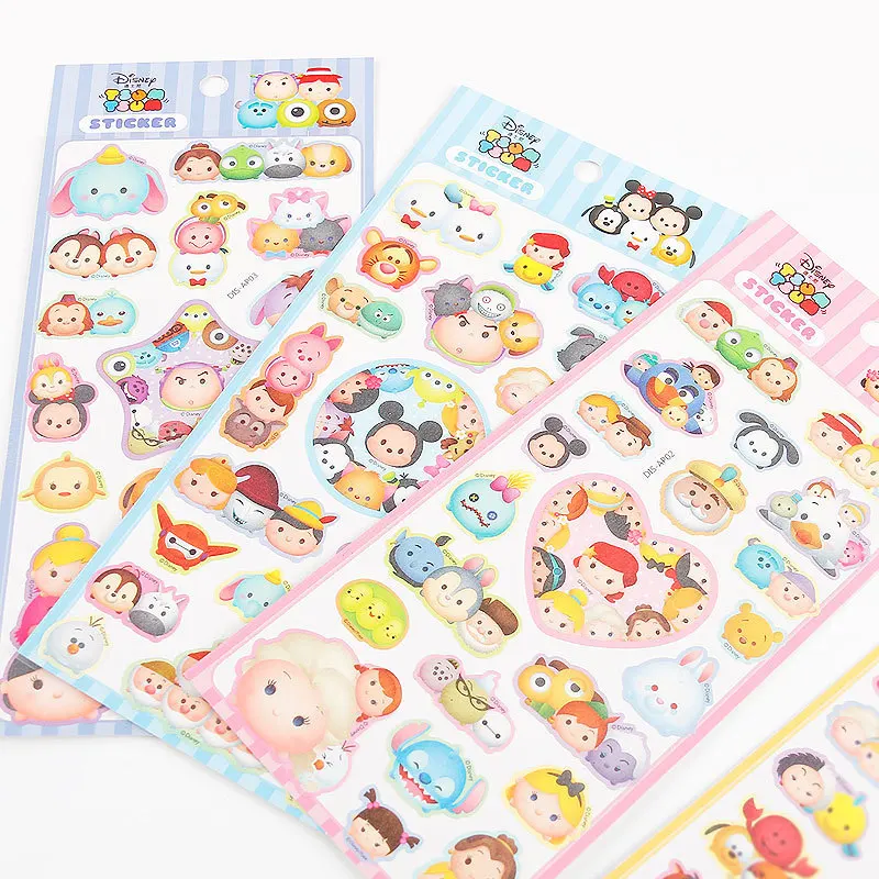 

1 Sheet Kawaii Cartoon Mickey Stickers Decorative Scrapbooking Diary Album Stick Label Cake Decor Stationery