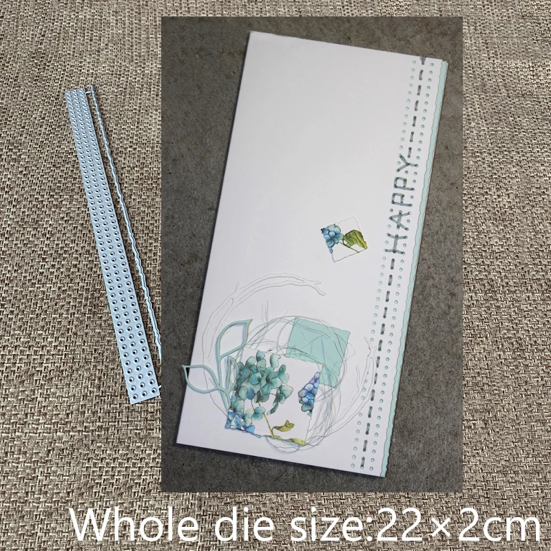 

New Design Craft Metal Cutting Die cut dies 2pcs paper edge decoration scrapbook Album Paper Card Craft Embossing die cuts