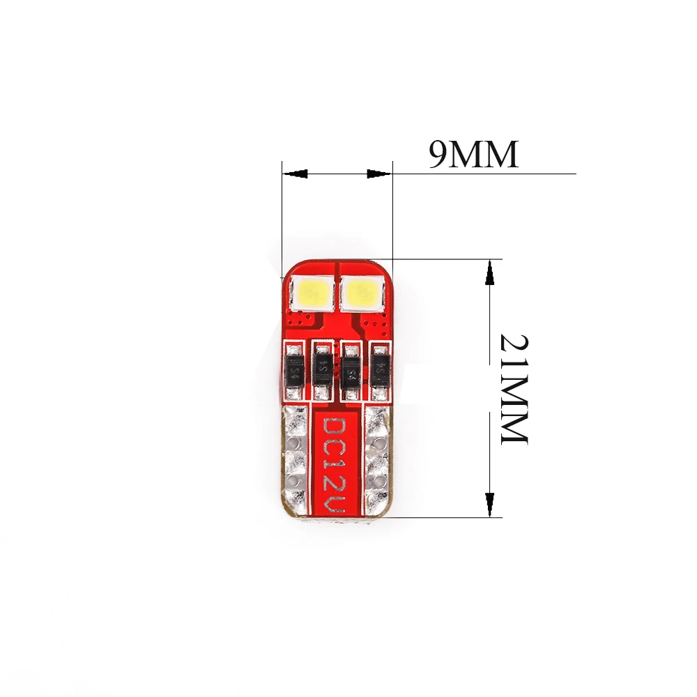 CN360 2 шт. автомобильный светильник SMD светильник T10 W5W светодиодный фонарь 168 194 Автомобильный светодиодный фонарь для номерного знака Лампа для чтения парковочные огни 6000K белый