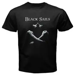 Новый черный паруса Приключения ТВ серии Для мужчин черный футболка Размеры Прохладный Повседневное гордость футболка Для мужчин унисекс