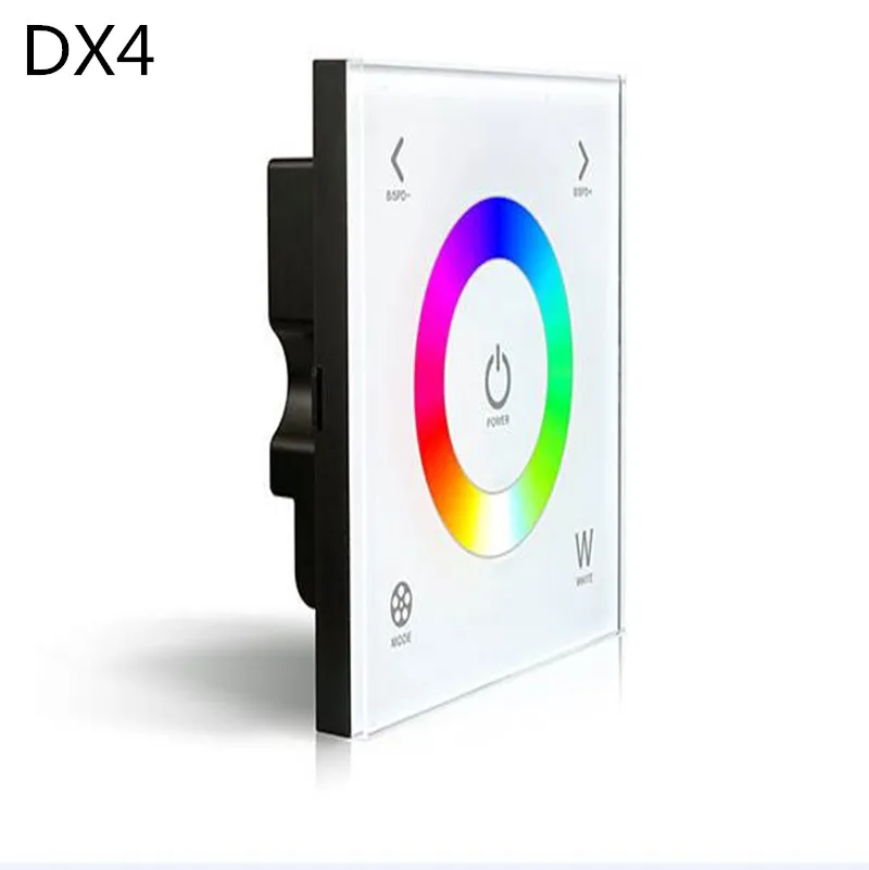 

DX4 Wireless LED touch controller led controler rgbAC100~240V input RF 2.4G+DMX512 signal output for rgbw rgb led ltech