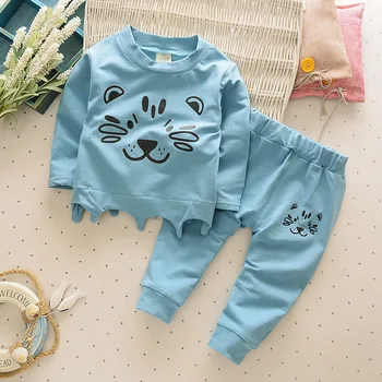 

2016 New Autumn cotton baby boy clothing long sleeve t shirts + pants infant boys sets kids clothes tracksuits children sets