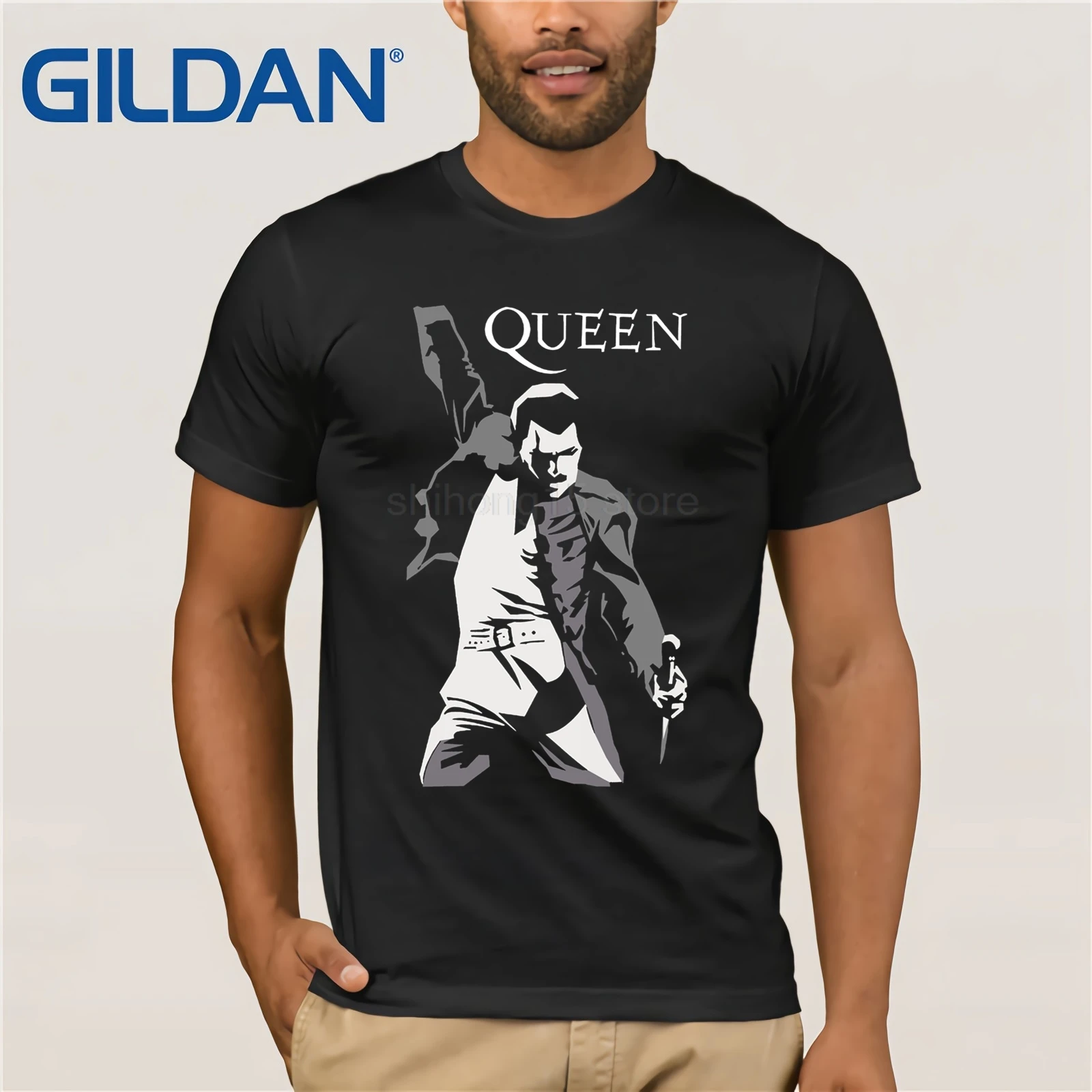 

QUEEN FREDDIE MERCURY ROCK MUSIC STAR T-SHIRT S-3XL UNISEX TRIBUTE RIP Men 2019 Summer Round Neck Men'S T Shirt