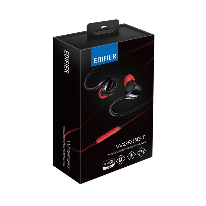 EDIFIER W295BT Bluetooth наушники стерео звук беспроводной вкладыши Спортивная гарнитура