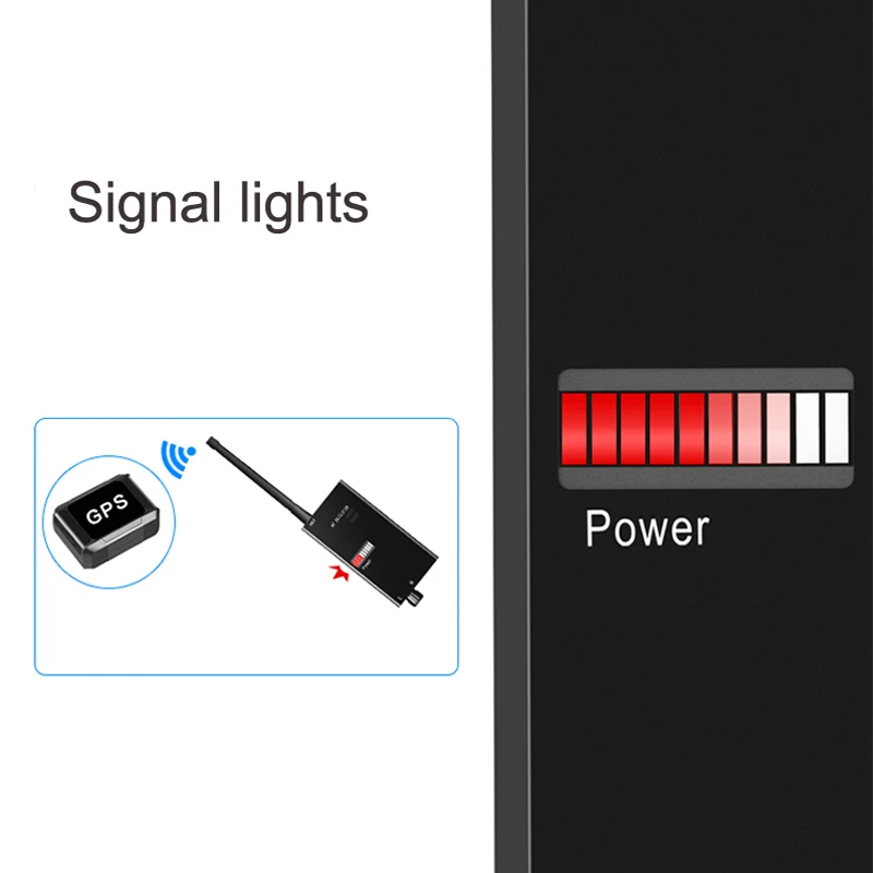 kaycube Wireless Scanner Signal GSM Device Finder RF Detector Micro Wave Detection Security Sensor Alarm Anti-Spy Bug Detect