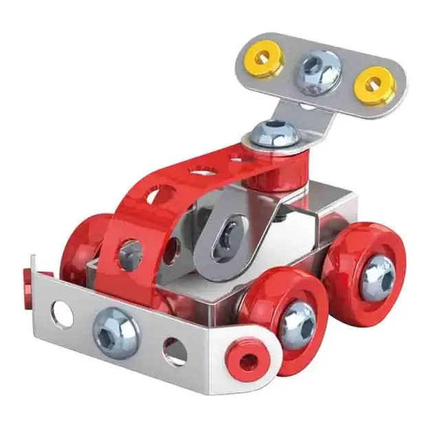 Kids Model Building Kits DIY Metal Assembly Car Toy Children Three