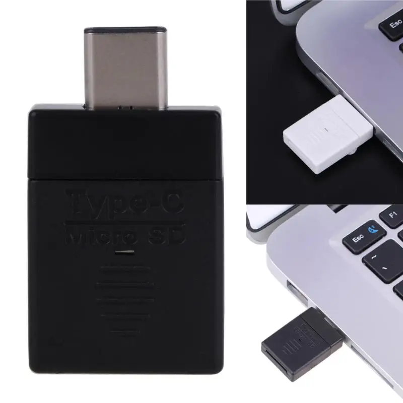 Высокоскоростной USB 3,1 type-C OTG адаптер Micro SD кард-ридер для портативных ПК