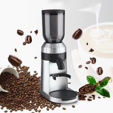 Небольшой Электрический кофемолка 120 Вт бытовой большой емкости коммерческий кофейный машина для помолки зерен ZD-15