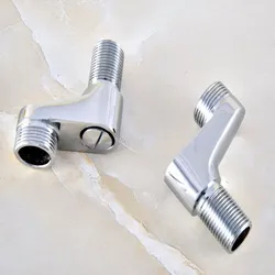 Bathroom Accessory Chrome Brass Claw Foot Wall Mounted Bath Tub Rain Shower Faucet Adjustable Adapter Swing Arms aba129
