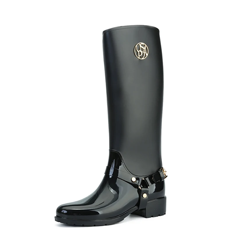 PVC Rain Boots for Women High Quality Waterproof Winter Boots with ...