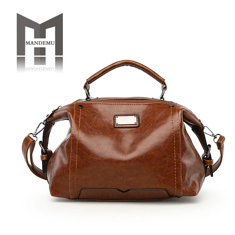 

Fashion Women Split Leather Handbags Shoulder Bags Lady Large Capacity Casual Totes New Arrival Female Bucket Messenger Bags