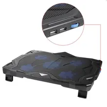 Портативный ультра-тонкий долгий срок службы регулировка угла потока воздуха светодиодный свет USB питание 5 Вентилятор коврик для охлаждения ноутбука охлаждающая подставка