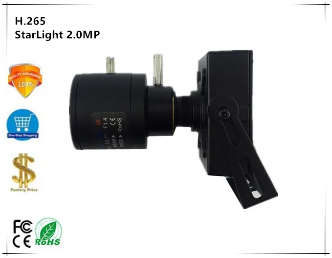 

Sony IMX307+3516EV200 IP Mini Metal Box Camera with M12 Lens 2.0MP 1080P 25FPS H.265 Onvif All Color CMS XMEYE P2P
