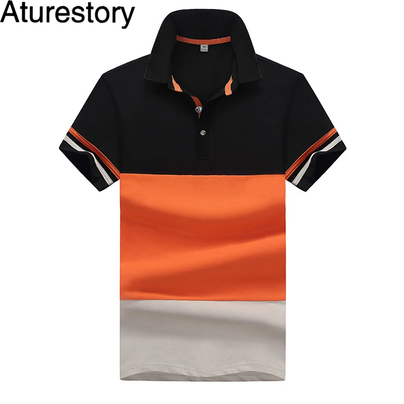 Aturestory Slim Horse Polo рубашка мужская летняя хлопковая с коротким рукавом мужские
