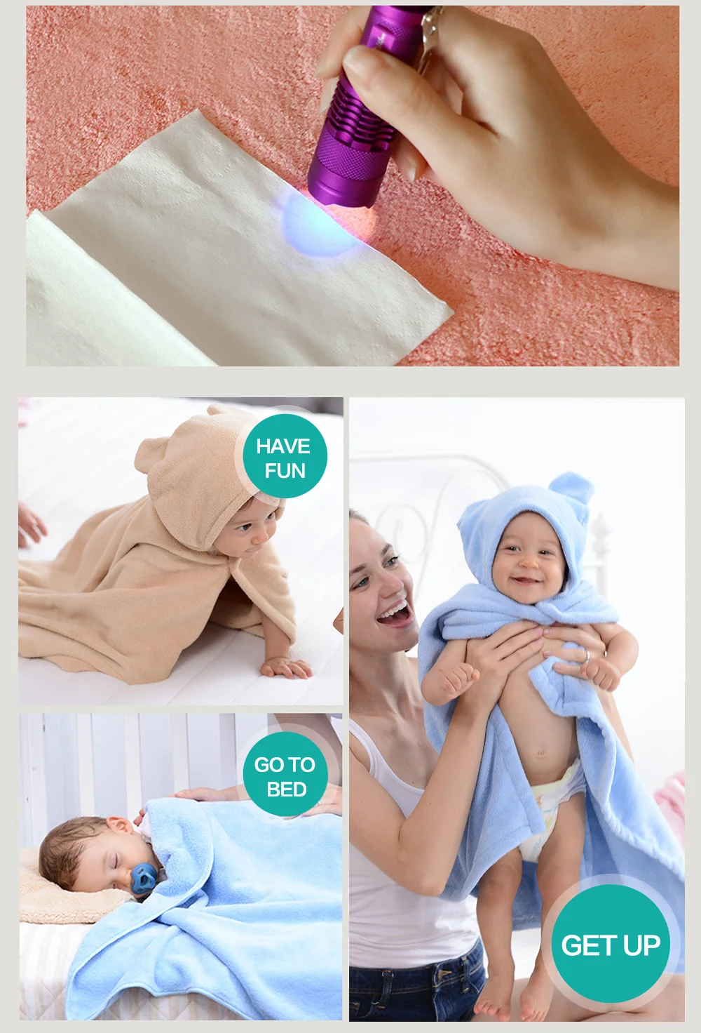 toalha de banho da criança cobertores bebê