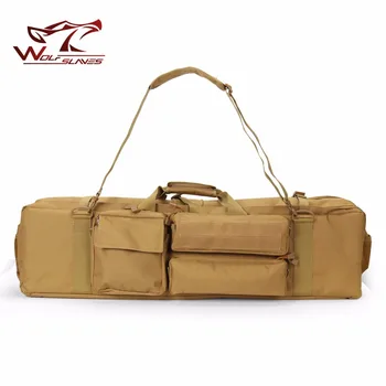 

Wolfslaves Military Airsoft Combat big capacity muti-function Carrying 1000D Nylon Case hunting Tactical M249 Gun Bag Wholesale