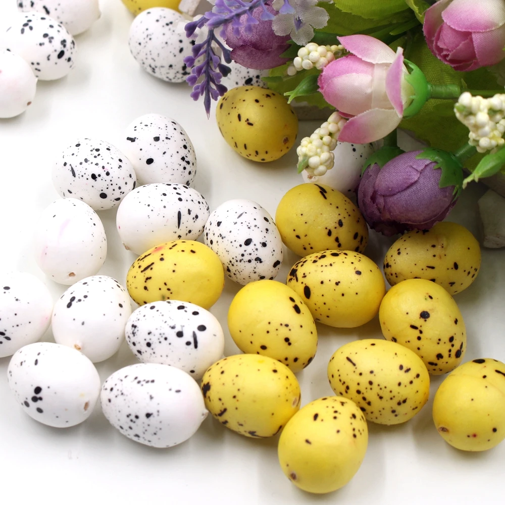 

100pcs miniature simulation foam pigeon egg egg bubble quail egg christmas decoration DIY restaurant kitchen decoration crafts