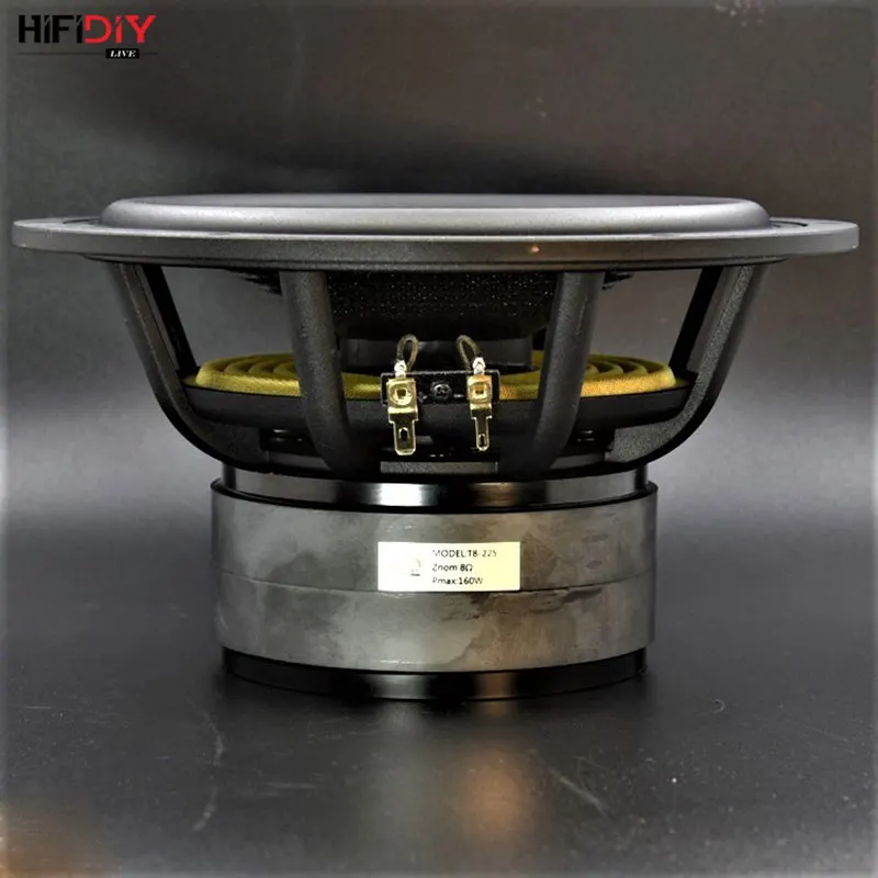 HIFIDIY LIVE HIFI 8 дюймов 8," Midbass НЧ динамик 8OHM 160 Вт литой Алюминиевый Fram углеродное волокно громкоговоритель T8-225