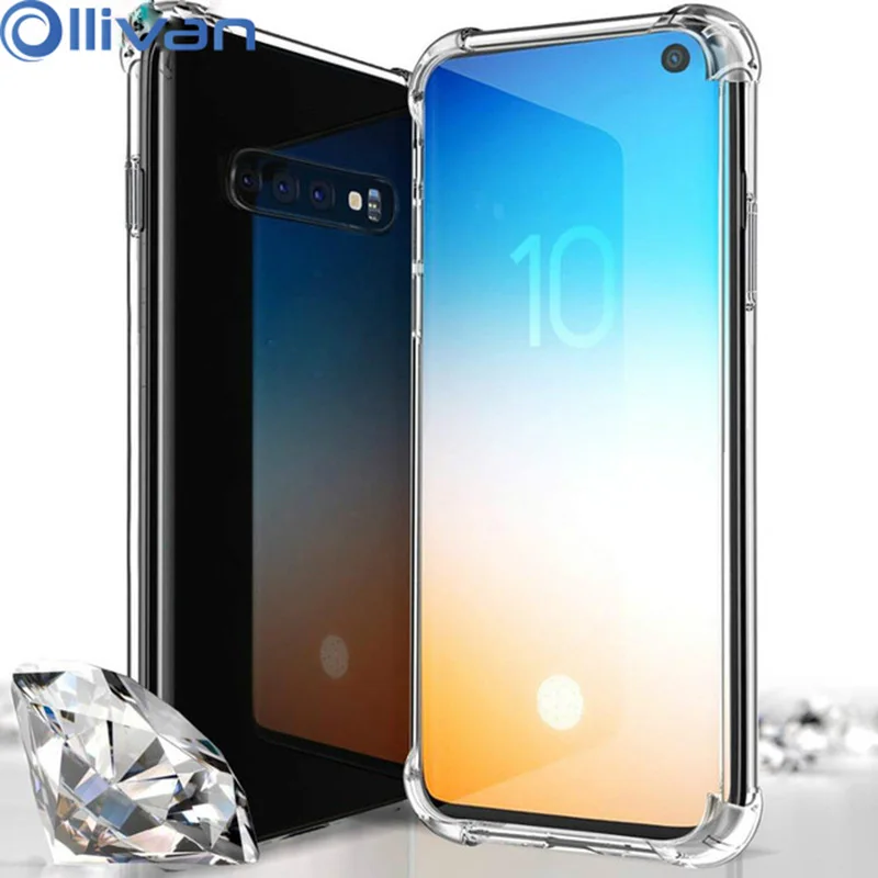 

For Samsung Galaxy A70 A50 A40 A30 A10 M10 M20 Shockproof Clear Soft Silicone Case For Samsung S10e S10 Plus A7 A9 A8 S8 S9 Plus