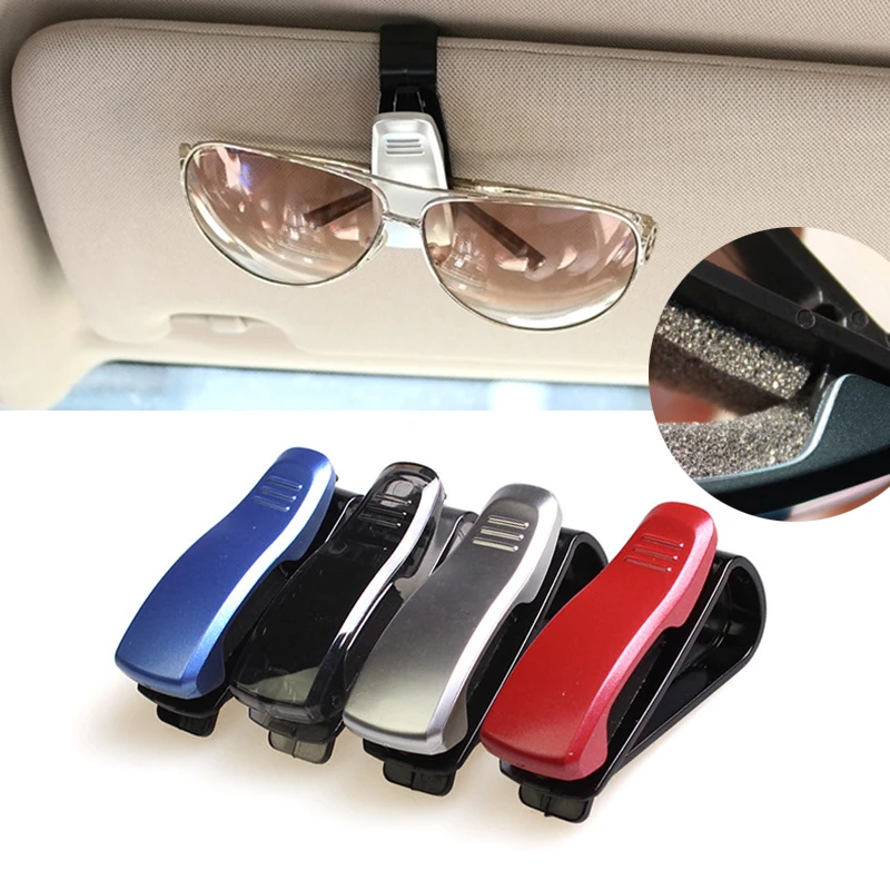 2x New Car Glasses Sunglasses Holder Visor Card Clip four Colors Model