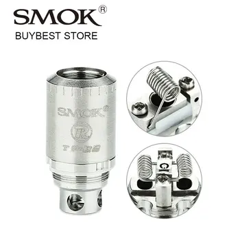 

Original SMOK TFV4 RBA Dual Coil VS RBA Single Coil DIY Rebuildable Atomizer Coil Head for SMOK TF-V4 Tank Electronic Cigarette