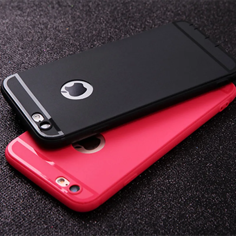 

For iPhone 7 8 6 6S Plus Case Luxury Ultra thin Candy Colors Soft TPU Silicon Phone Case For Apple iPhone X 8Plus NEW Matte Capa