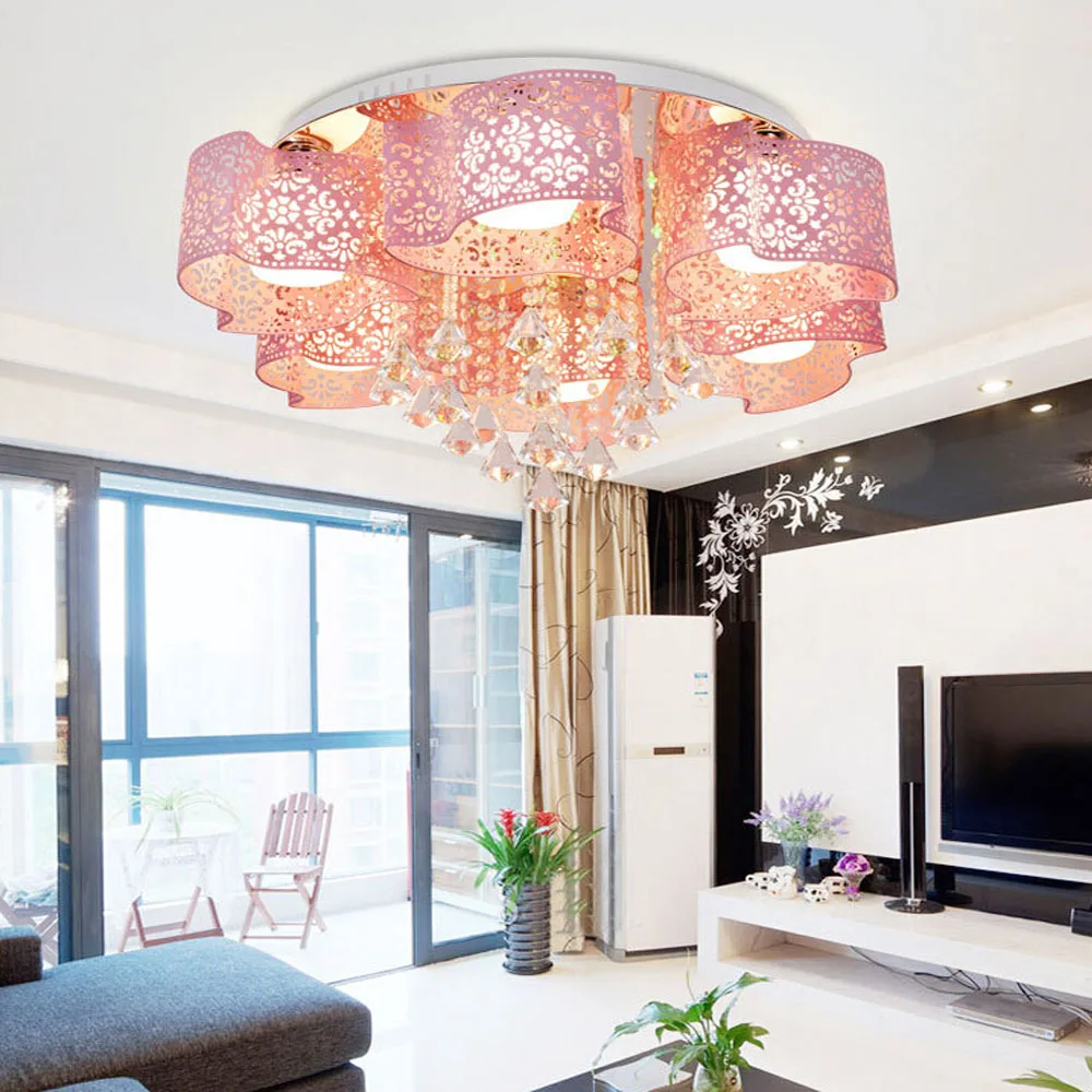 Acquista all'ingrosso online led luce di soffitto di cristallo da ...