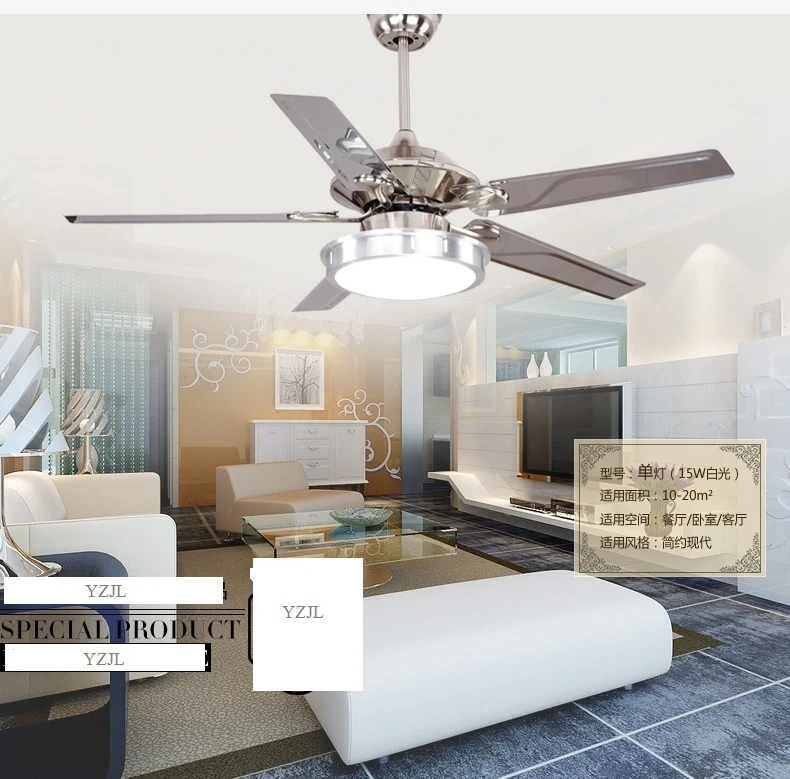 48inch ceiling chandelier fan lights LED chandelier fan modern