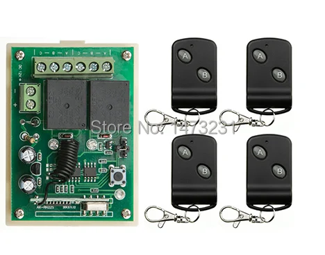 

DC12V 2CH wireless remote control switch teleswitch Receiver&Transmitter ON OFF Switch Learning code Toggle Momentary Latched