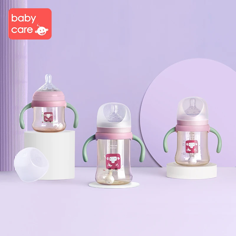 

babycare 160ml/240ml Ppsu Airloop Newborn Milk Bottle 3 Type Milk Nipple Flow Rate Cartoon Baby Bottle