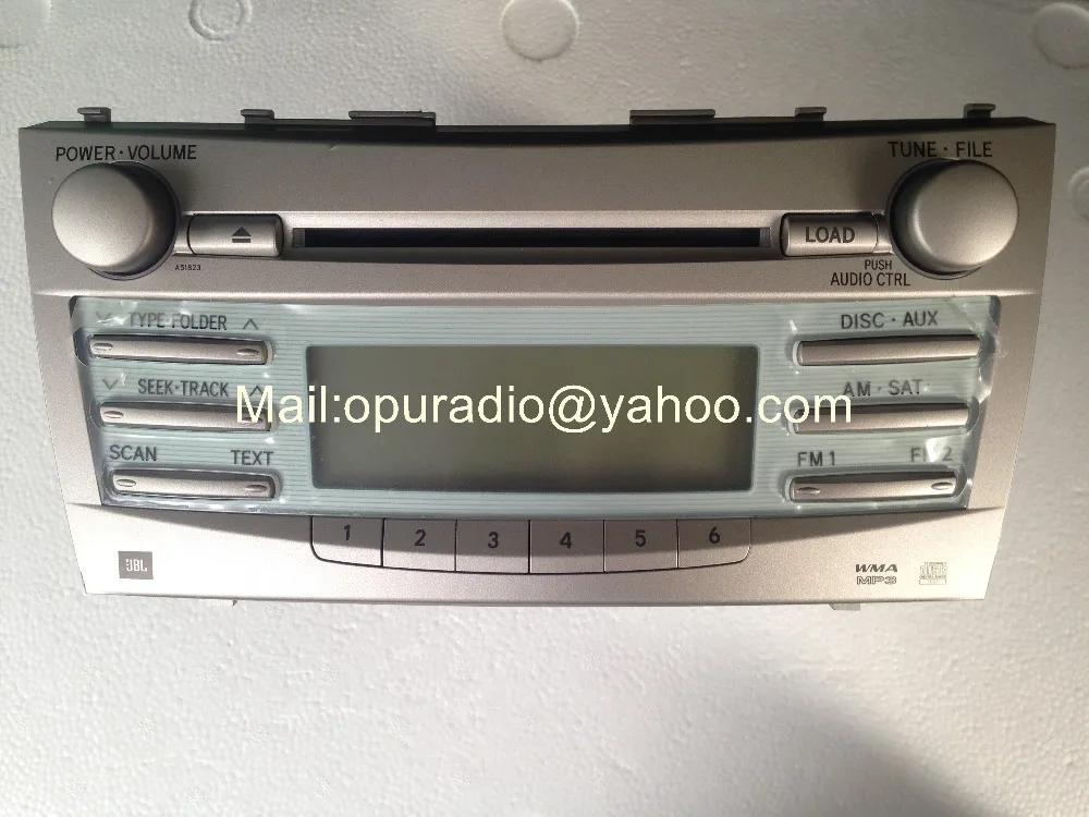 TOYOTtA 86120-06190 CQ-ES8660X Matsushita 6 CD changer MP3 WMA для Camry A51823 приемник 07-09 JBL Автомагнитола версия