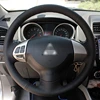 Shining wheat Black Artificial leather Steering Wheel Cover for Mitsubishi Lancer EX 10 Lancer X Outlander ASX Colt Pajero Sport ► Photo 3/5