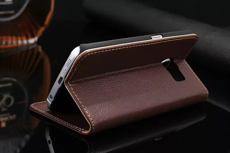 Чехол из натуральной кожи для samsung Galaxy S6 Edge S 6 S6Edge, роскошный Магнитный чехол-книжка с подставкой для карт, чехол для мобильного телефона s