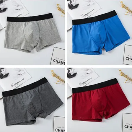 4pcs/lot Mens Boxers Cotton Man Underwear Men Boxer   shorts Panties  Underpants mens cheeky underwear Boxers