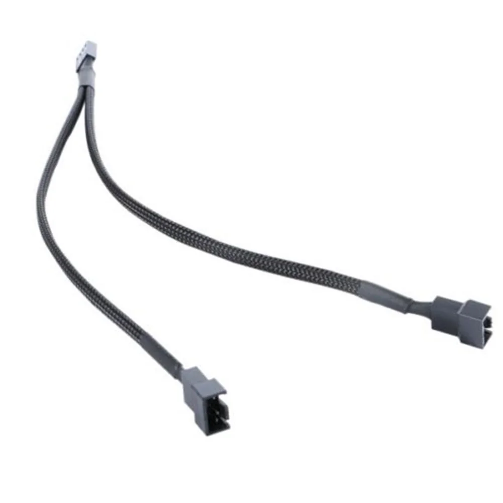 

Computer Connected Wire Cables 30cm 3/4 Pin PWM To Dual PWM Power Y-Splitter Adapter Cable for CPU PC Case Fan