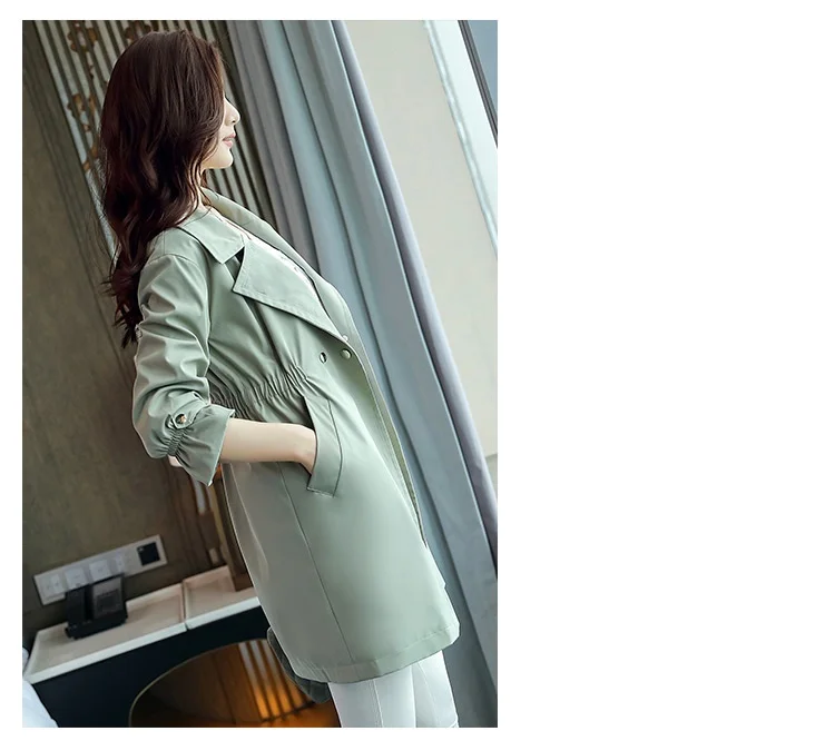 vent Trench 936 Green coréen Vêtements Manteau khaki Une coat Nouvelle 2019 Coupe Femme Qualité Femmes Mode Wine Supérieure Dames Hauts Acheter red Mince Printemps De WH2Y9bIeED