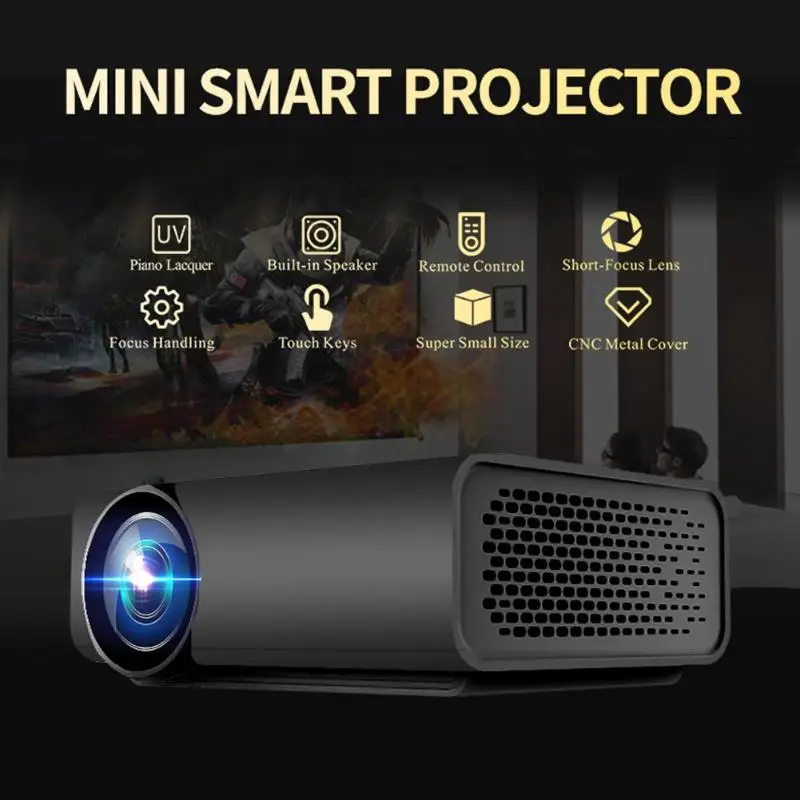 

New Home Portable YG520 Home Theater System Mini HD 1080p Projector Film Video Projector Support 23 Languages