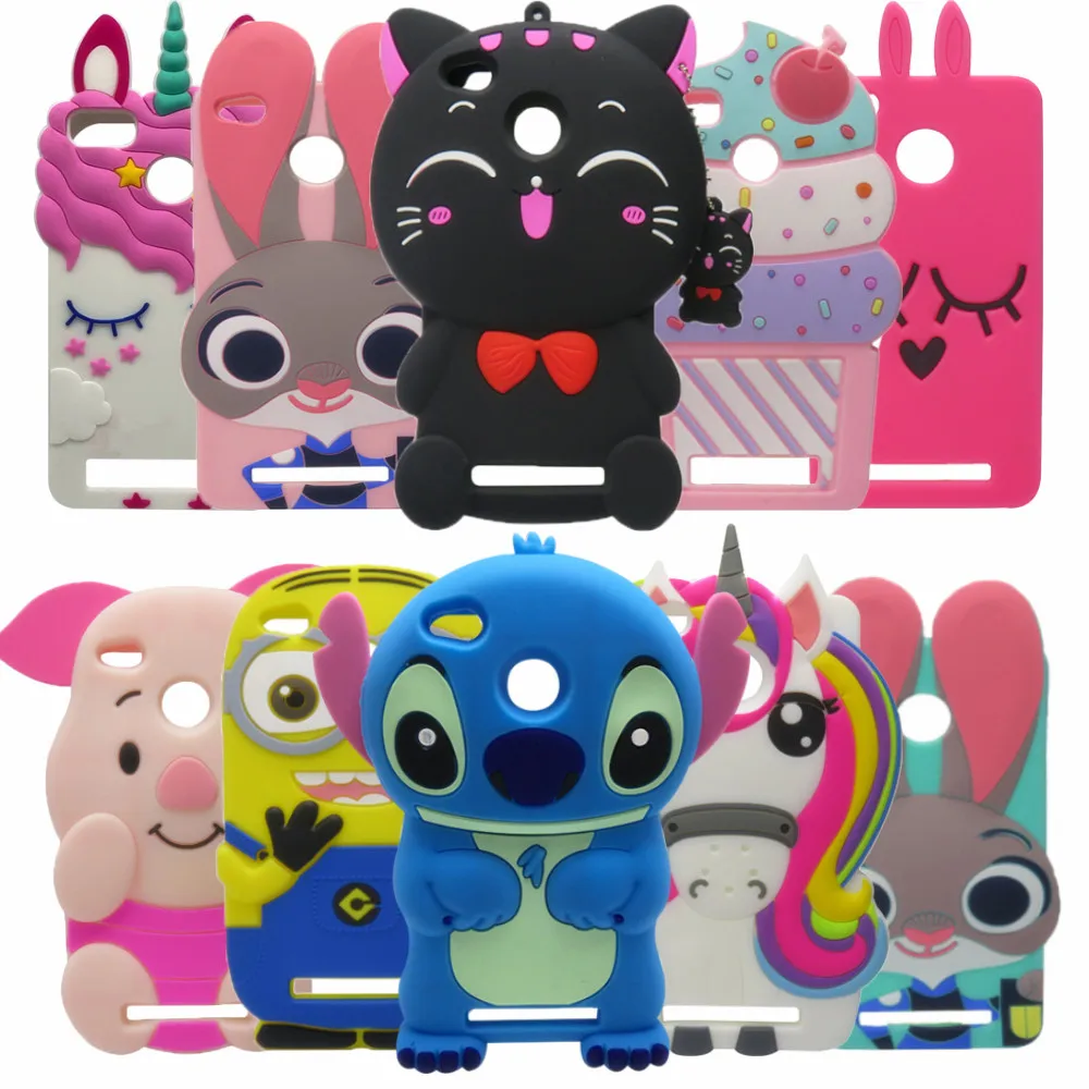 Kopen Voor Xiaomi Redmi 3 s Case Siliconen 3D Leuke Cartoon Stitch minnie eenhoorn Telefoon Tas Gevallen Coque Voor Redmi 3 pro xiomi 3 s cover