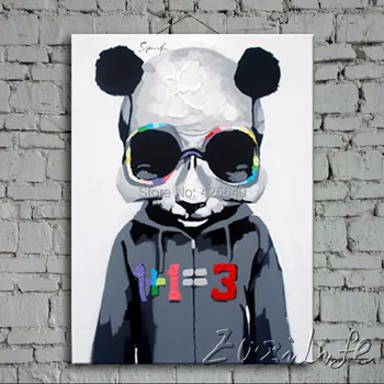 

Oil painting On Canvas Wall Pictures Paintings For Living Room Wall Art Canvas Pop art Panda modern abstract hand painted 3