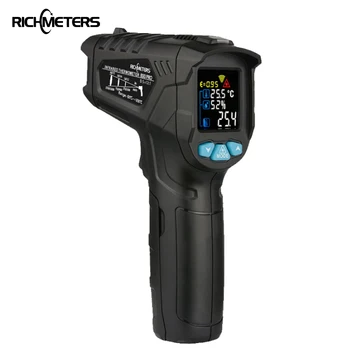 

RICHMETERS 550PRO Digital infrared Thermometer laser Temperature Gun Colorful LCD Screen Pyrometer High/Low Alarm
