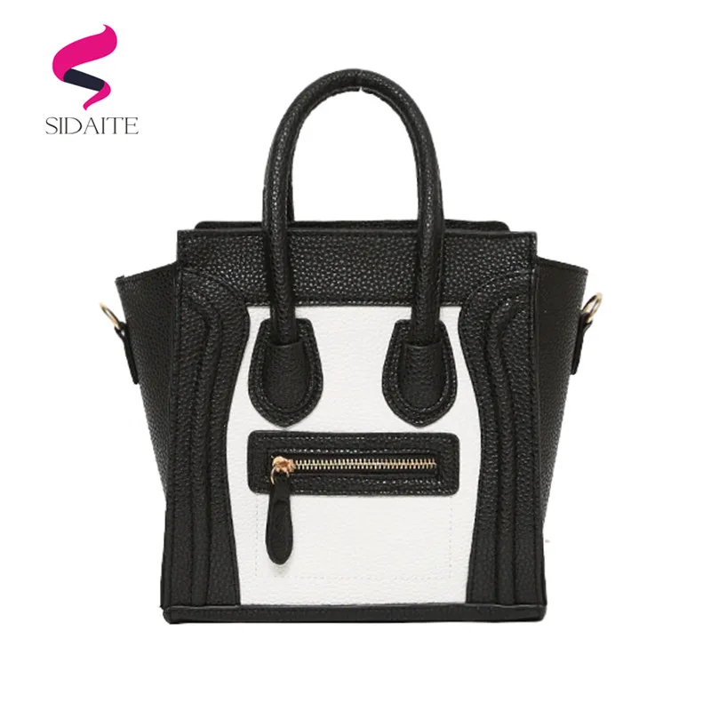 

2019 NEW women smiley bag brand designer pu leather tote bag female shoulder bags high quality handbag crossbody bags sac a main