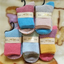 10 пар/лот национальные женские шерстяные носки с изображением кролика уплотненные теплые носки для женщин