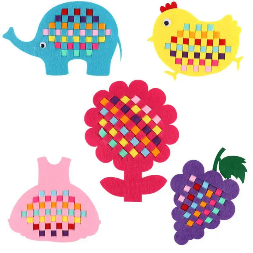 

Montessori 1pcs Kindergarten Diy Crafts Handmade Weave Cloth Toys For Children Oyuncak Juguetes Brinquedos Brinquedo Oyuncaklar