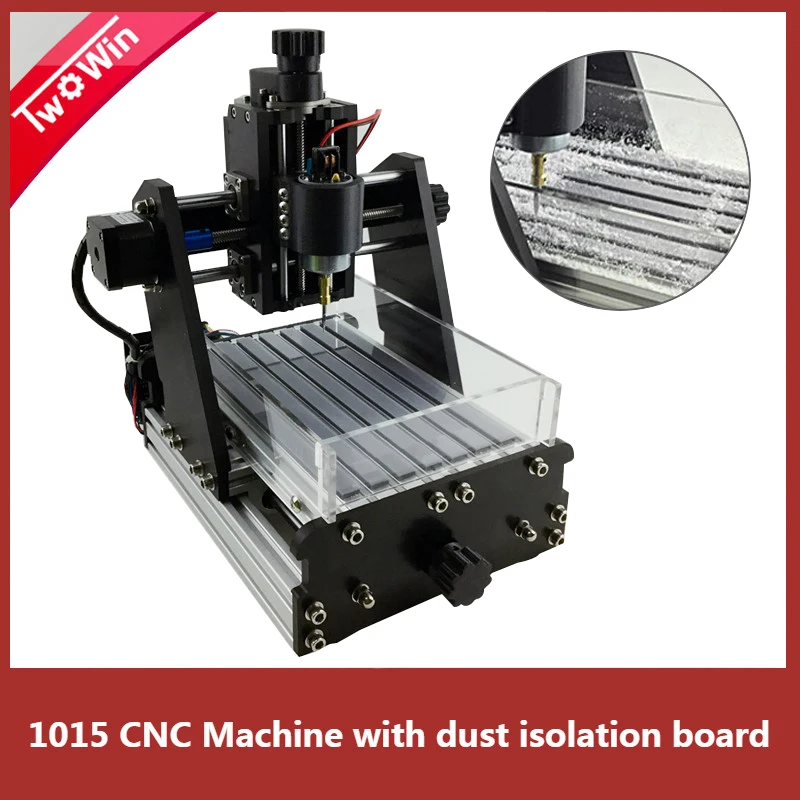 

3-axis Mini cnc machine 1015 Milling Machine DIY pcb wood with Dust tank Laser Engraving Machine New Arrival